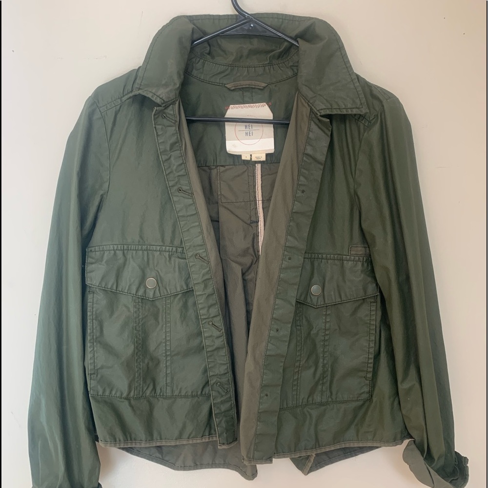 Anthro Military Green Utility Jacket (Hei Hei)